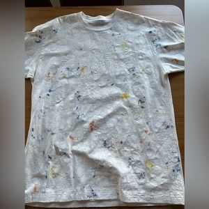 John Elliott paint splatter over sized t shirt size 2